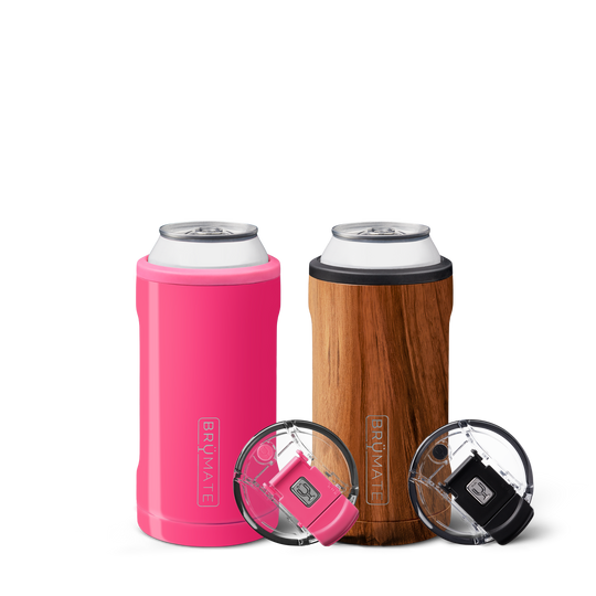 Hopsulator Trio Bundle | Walnut + Neon Pink | 12/16oz Standard Cans