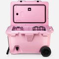 BrüTank 55-Quart Rolling Cooler | Blush