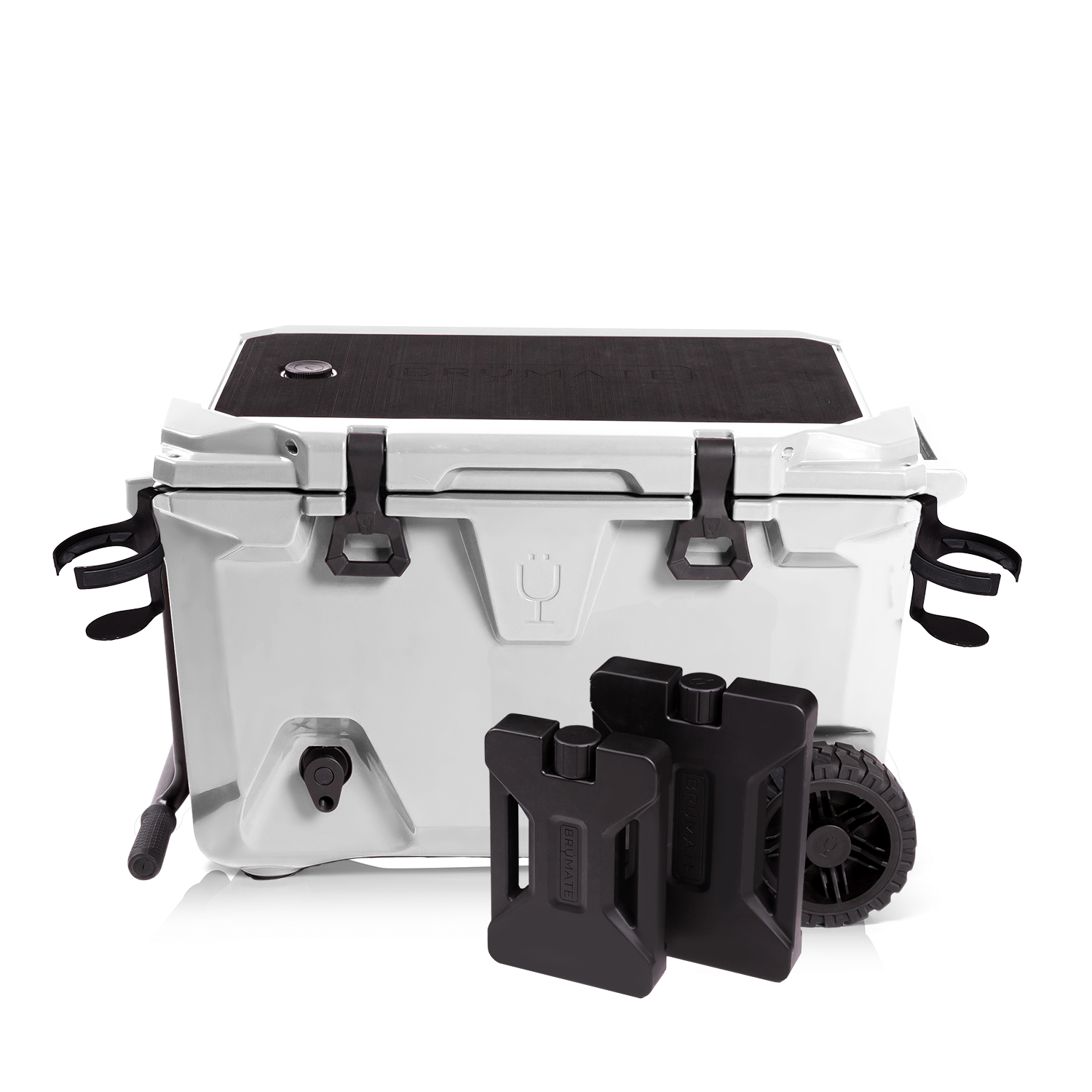 BrüTank Double Drink Holder Bundle | Ice White