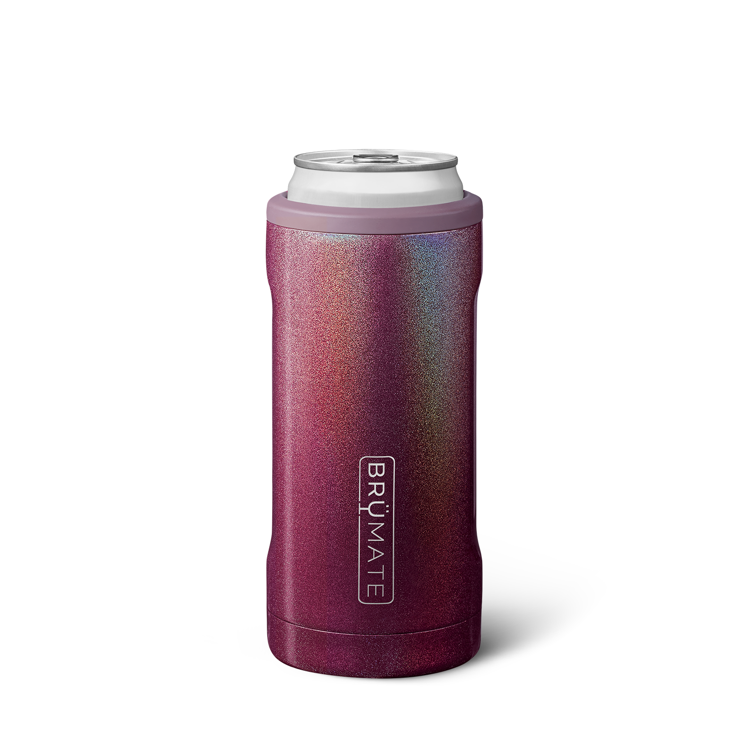 Hopsulator Slim | Glitter Merlot | 12oz Slim Cans