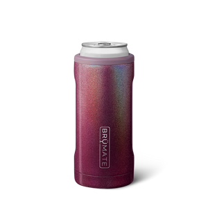 Hopsulator Slim | Glitter Merlot | 12oz Slim Cans