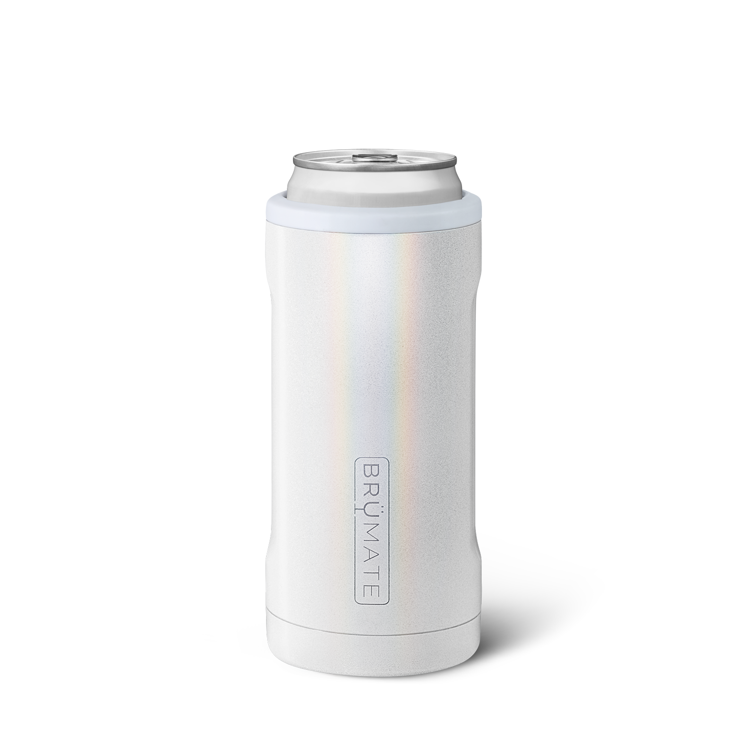 Hopsulator Slim | Glitter White | 12oz Slim Cans